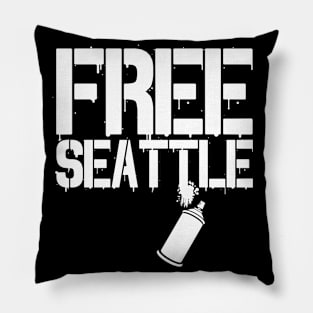 FREE SEATTLE - FREE SPEECH SHOP Pillow