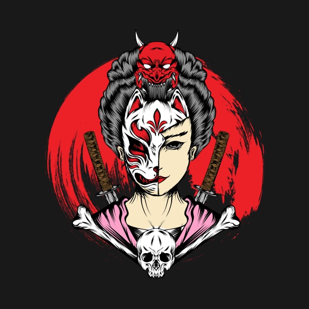 kitsune mask by Jenggoodbck