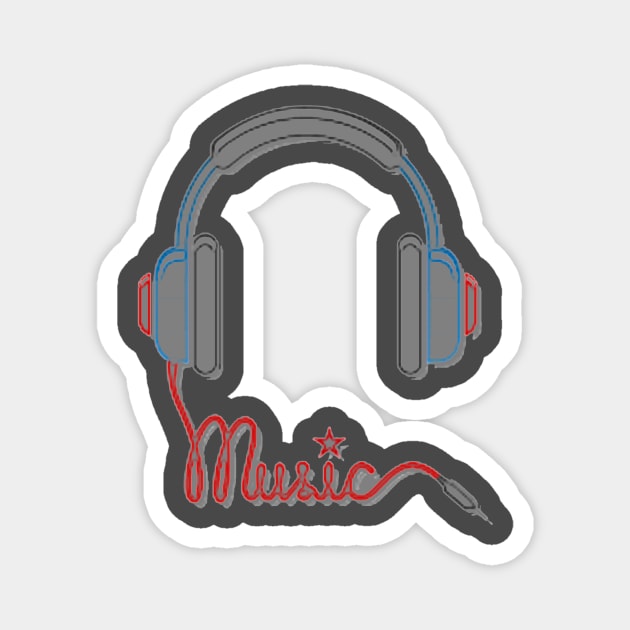 MUSIC - MUSICIAN - DISC JOKEY - ROCK - POP - JAZZ Magnet by Mbah_Kasiyo_SHOP