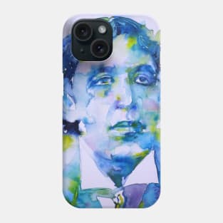 OSCAR WILDE watercolor portrait .10 Phone Case