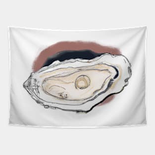 Cute Oyster Drawing Tapestry