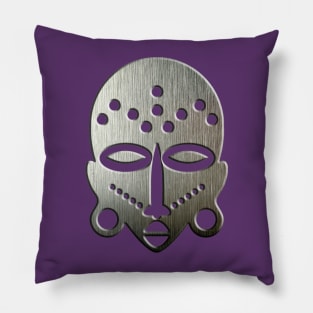 African ceremonial mask Pillow