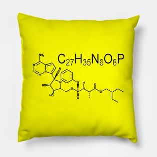 Remdesivir Chemical Formula and Structure Pillow