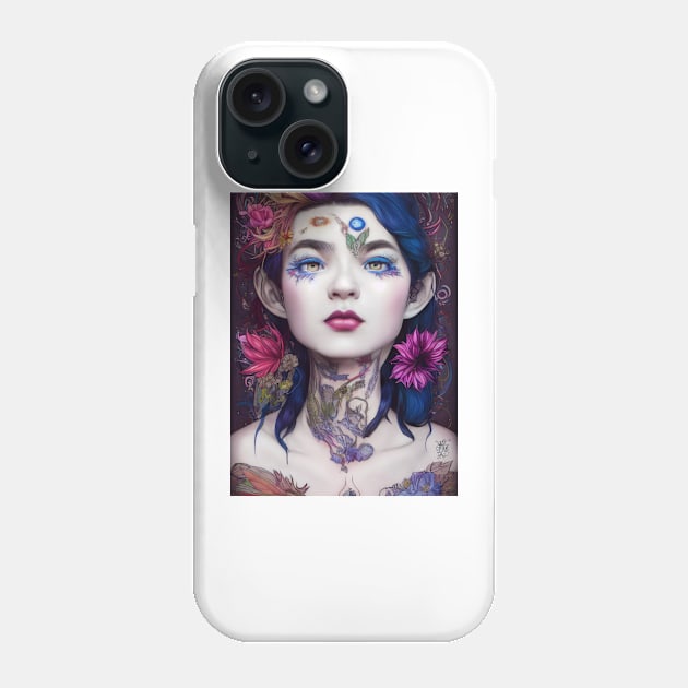 Flower-punked Snow White Phone Case by Zachariya420