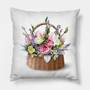 Basket of Flowers Pillow