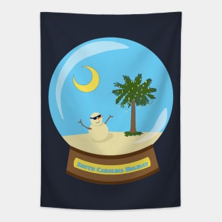 South Carolina Snow Globe Tapestry