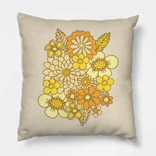 Mellow Yellow 70s Buttercups Pillow