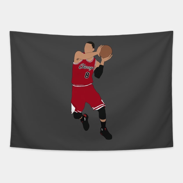 Zach Lavine Dunk Tapestry by rattraptees