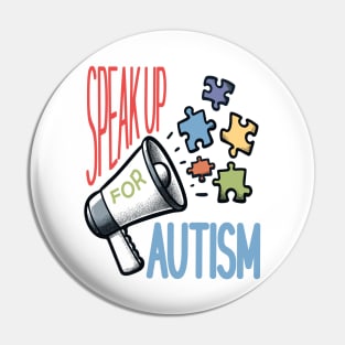 Speak Up For Autism: Mind Body Balance Pin