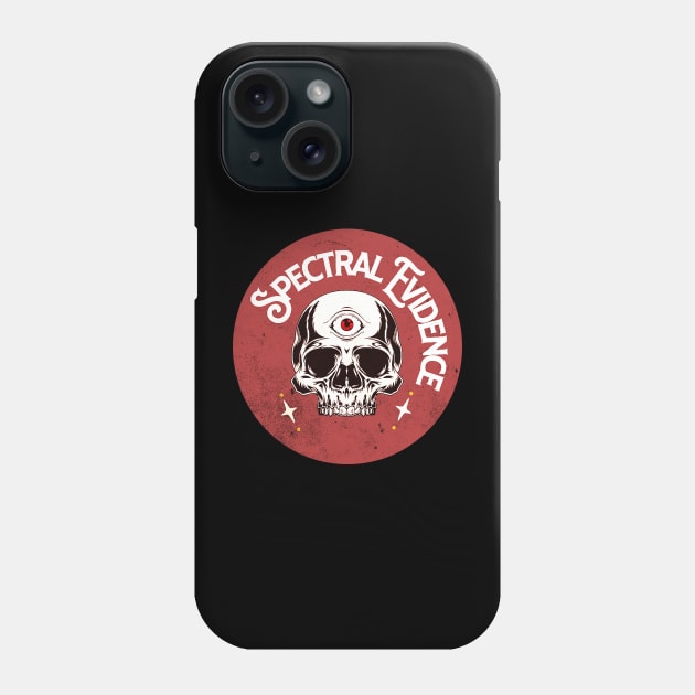 Spectral Evidence Skull Phone Case by Aurora X