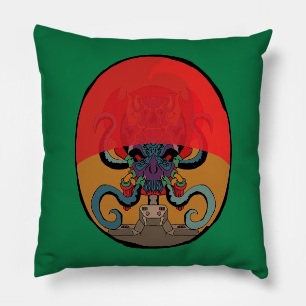 War of the Worlds Jack Kirby style Pillow by Ace20xd6