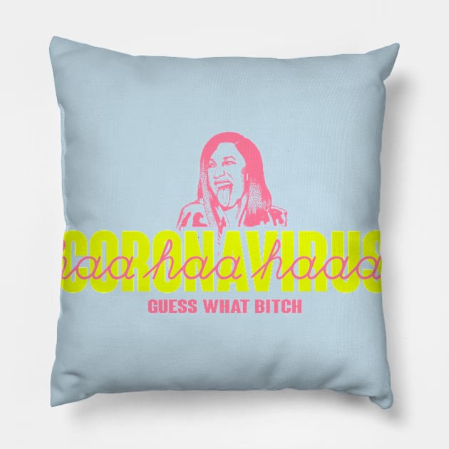 Cardironavirus Pillow by Mercado Graphic Design