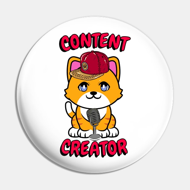 Cute orange cat is a content creator Pin by Pet Station