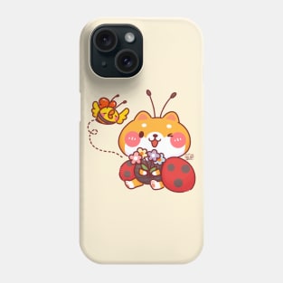 Cute Shiba Ladybug Phone Case