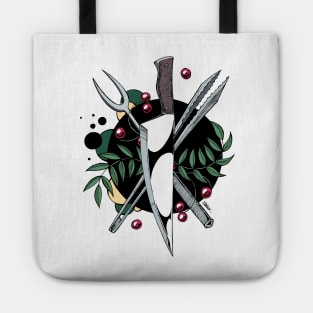 Chef Crest Logo - Tattoo Style Tote