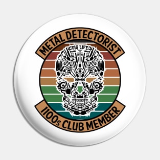 Metal Detectorist - 1100s Club Member Pin