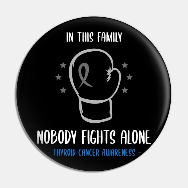 Thyroid Cancer Awareness Pin by Advocacy Tees