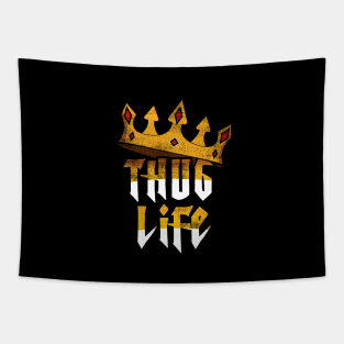 Thug life crown Tapestry