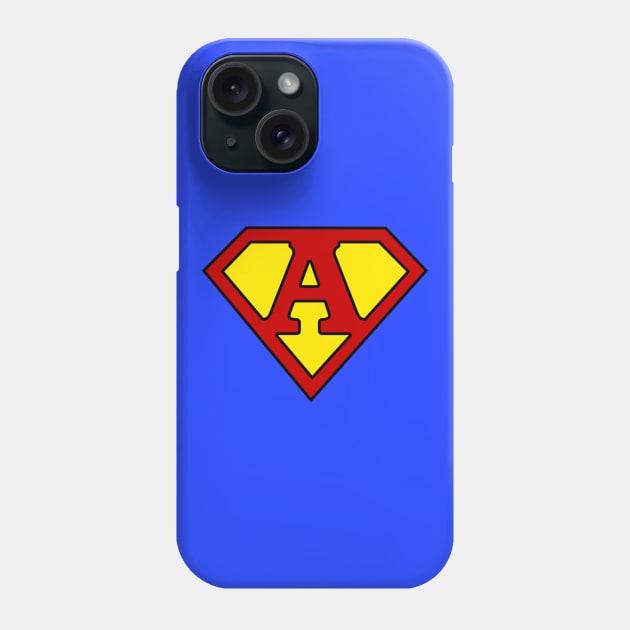 Superhero Symbol Letter A Phone Case by NextLevelDesignz