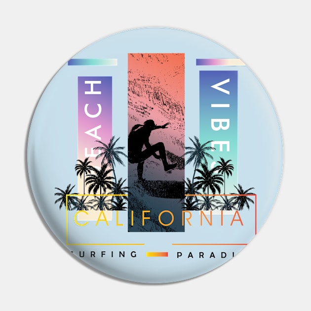 California surf beach Pin by SSSD