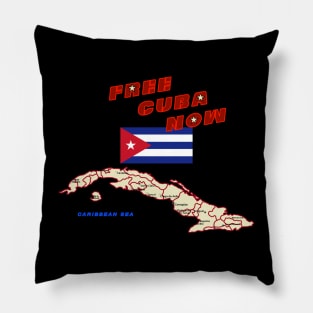 Free Cuba NOW! Pillow