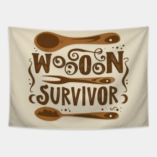 wooden spoon survivor Tapestry