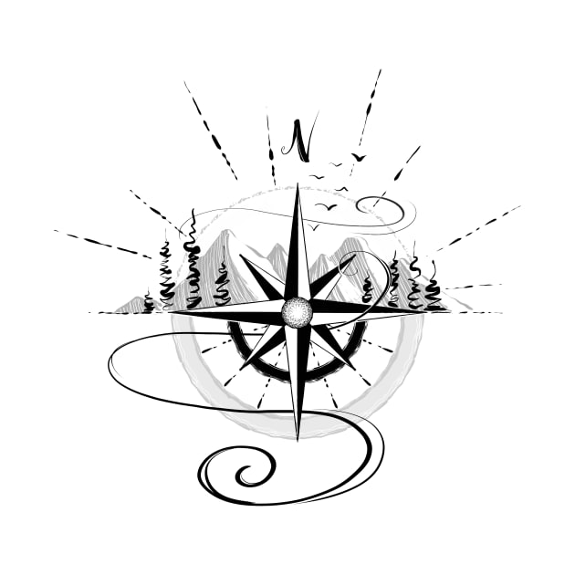 Compass Design by Jason's Doodles