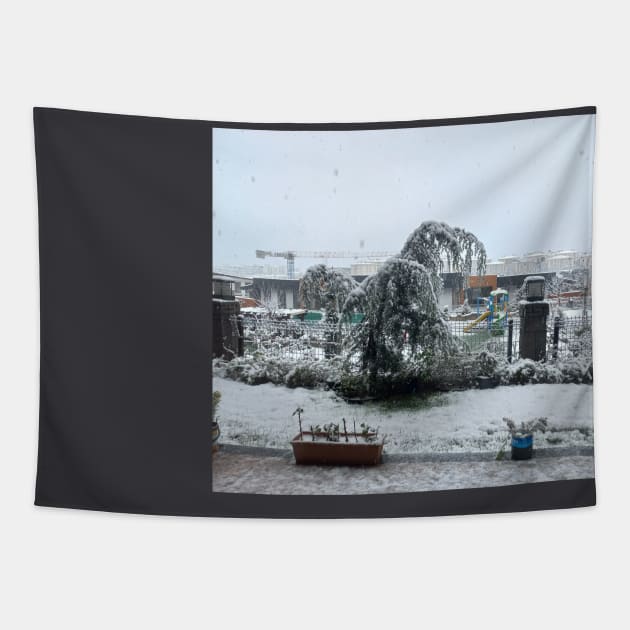 Snow fall Tapestry by AJQ Tees