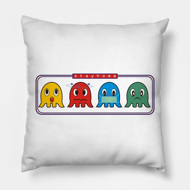 Stay home Pillow by Papabi-store