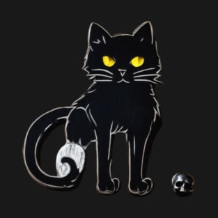 Black Cat Night T-Shirt