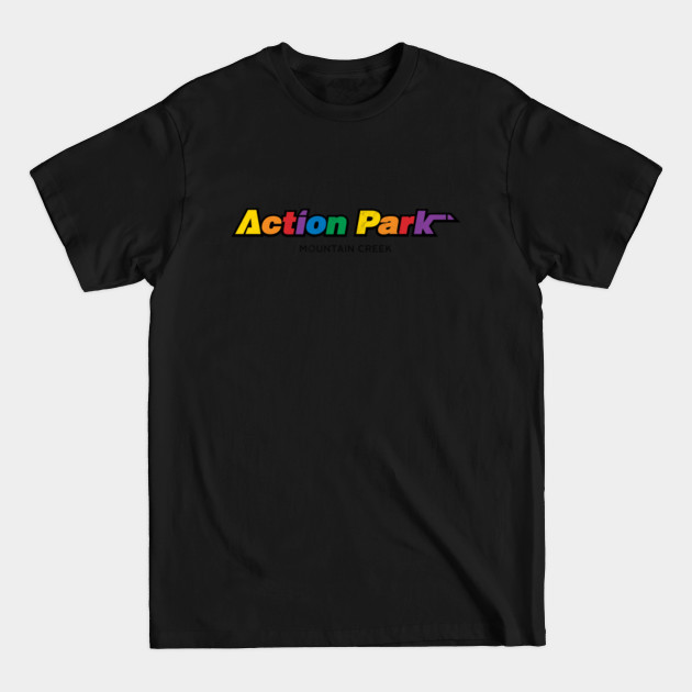 Disover Action Park, Mountain Creek (Color, Distressed) - Action Park - T-Shirt