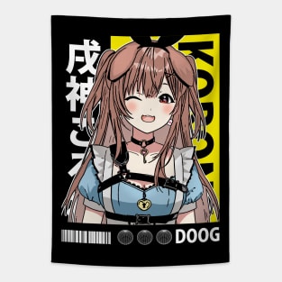 Inugami Korone Wink Tapestry