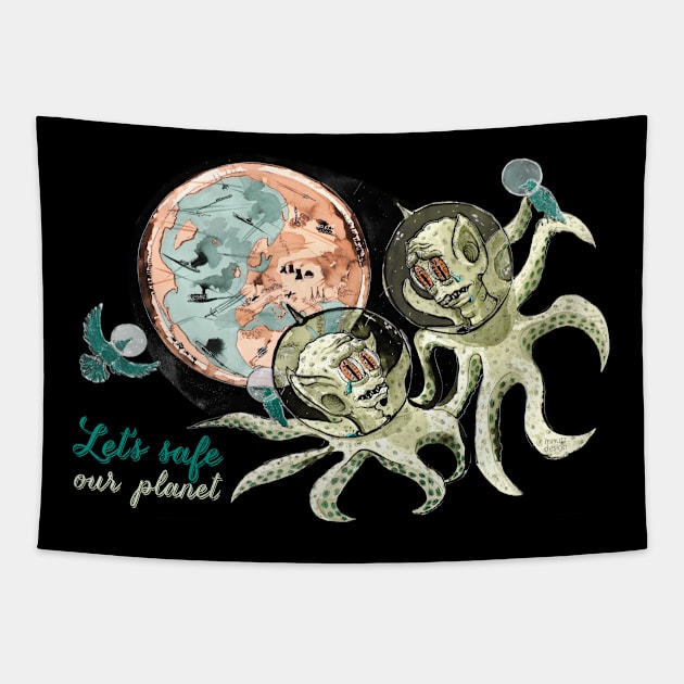 Let's safe our planet - Resonance Tapestry by mnutz