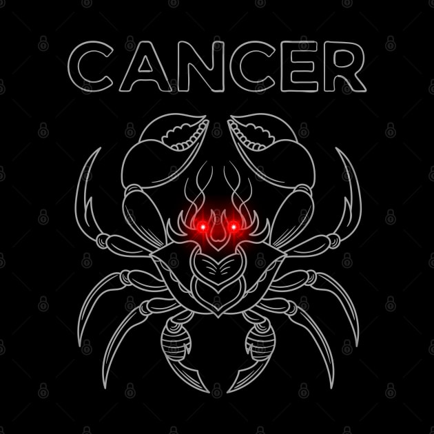 Cancer | Evil Red Eyed Crab by MysticZodiac