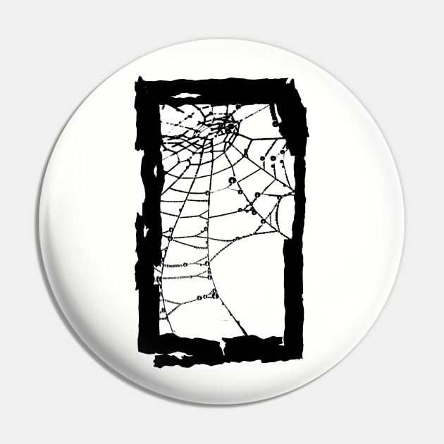 Caught in My Spider Web Pin by TJWDraws