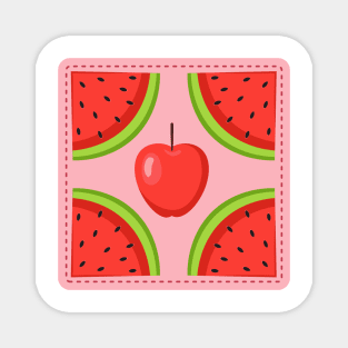 Apple Watermelon Fusion Magnet