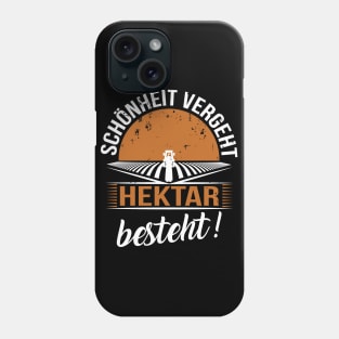 Schönheit vergeht Hektar besteht (black) Phone Case