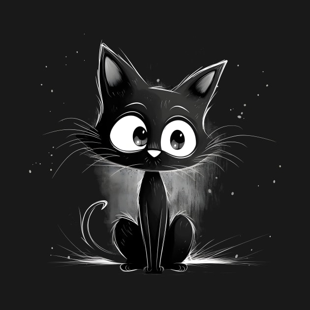 Cute Black Cat by xuanxuanshop