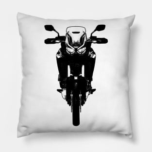 CRF1100L Africa Twin Bike Black and White Color Pillow