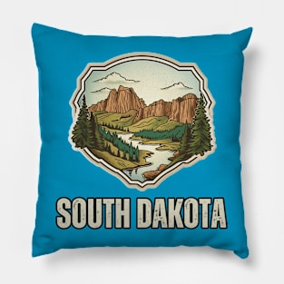 South Dakota State USA Pillow