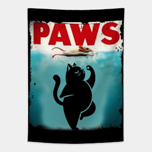 Paws Cat and Mouse Top Cute Tapestry