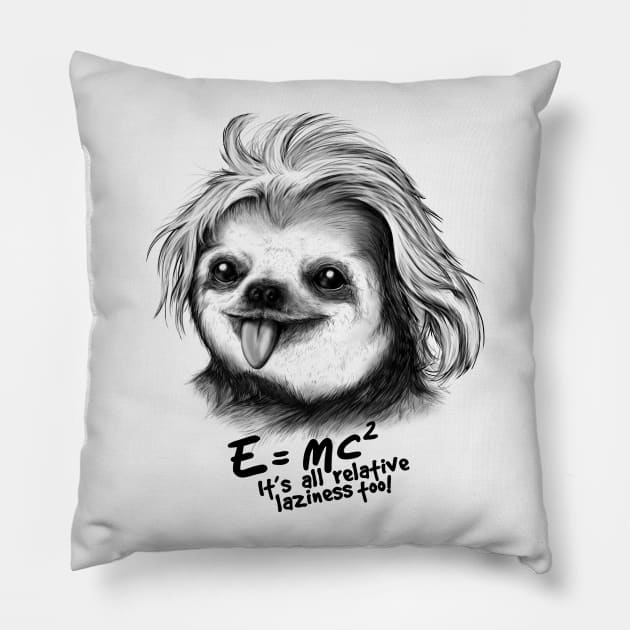 Sloth Einstein Pillow by NemiMakeit