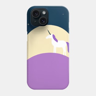 Moon Unicorn Minimal Phone Case