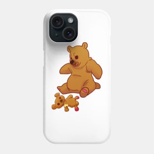 Bear ? Bear ! white Phone Case