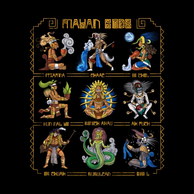 Ancient Mayan Gods by underheaven