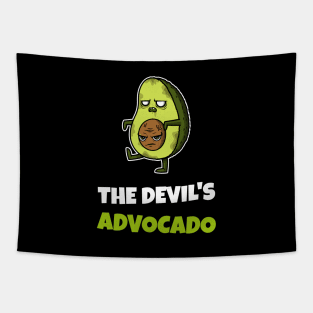 Halloween Cute Avocado Zombie Tapestry