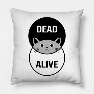 Schrodinger's Cat: Dead or Alive! Pillow