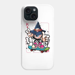 Skateboard Witch Graffit Street Art Phone Case