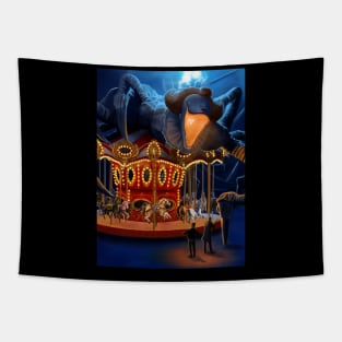 Terrifying Carousel Tapestry