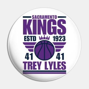 Sacramento Kings Lyles 41 Basketball Retro Pin